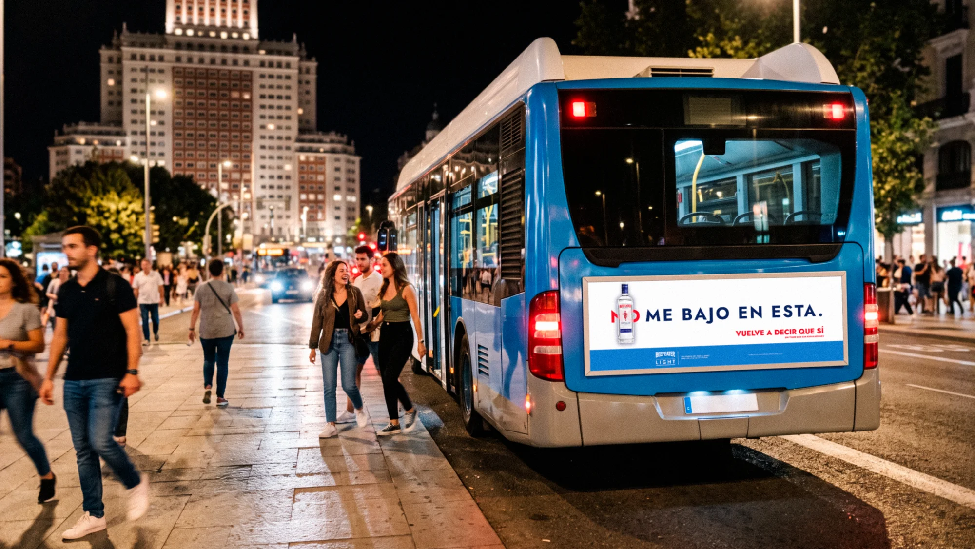 Trasera de autobús: Me bajo en esta