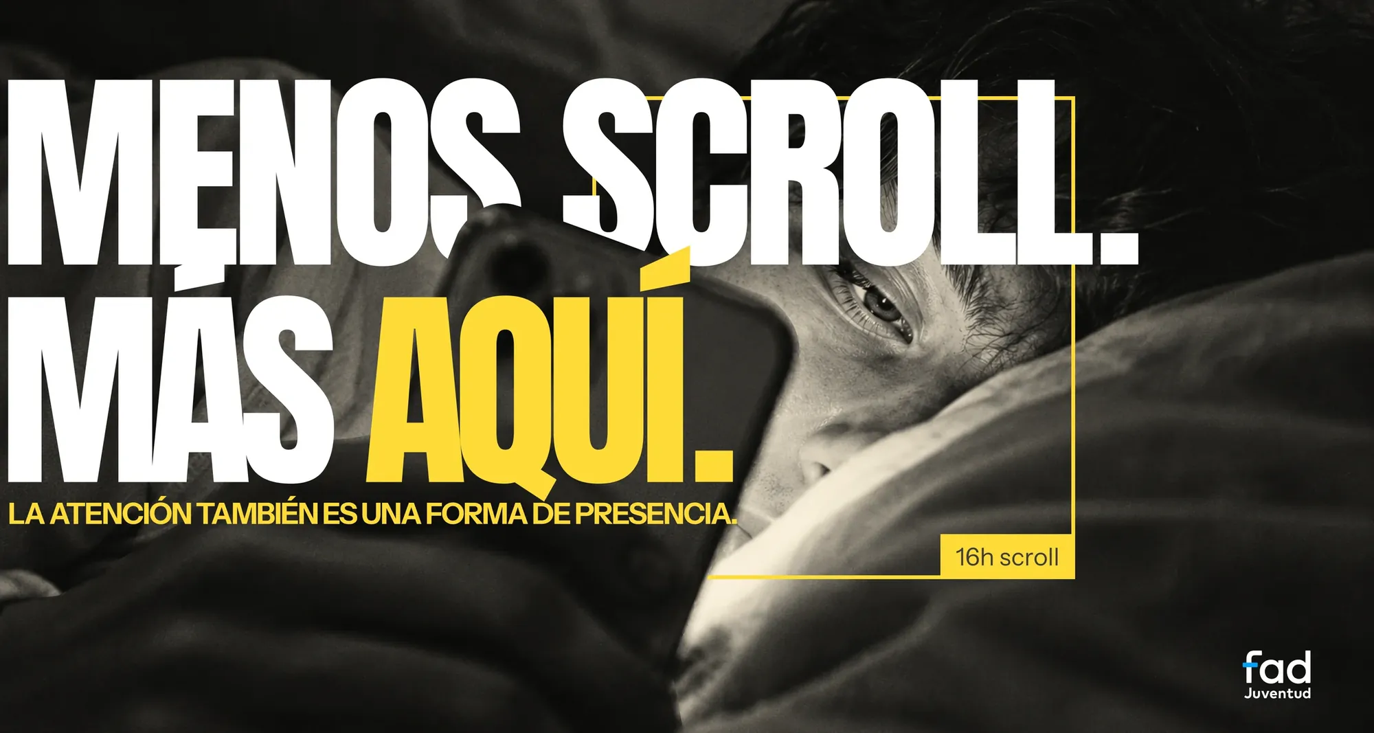 Menos scroll. Más aquí.