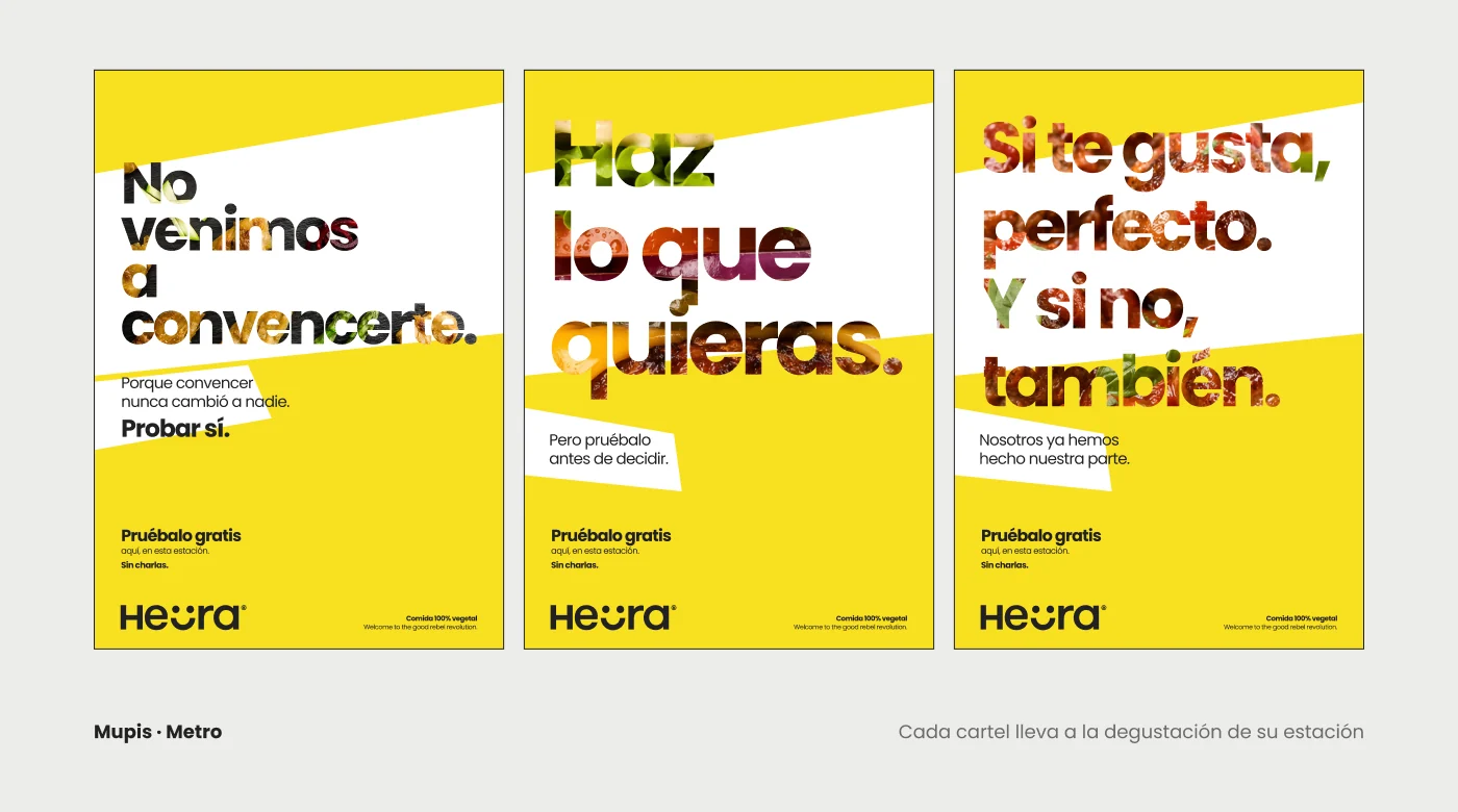 Los tres carteles de la serie