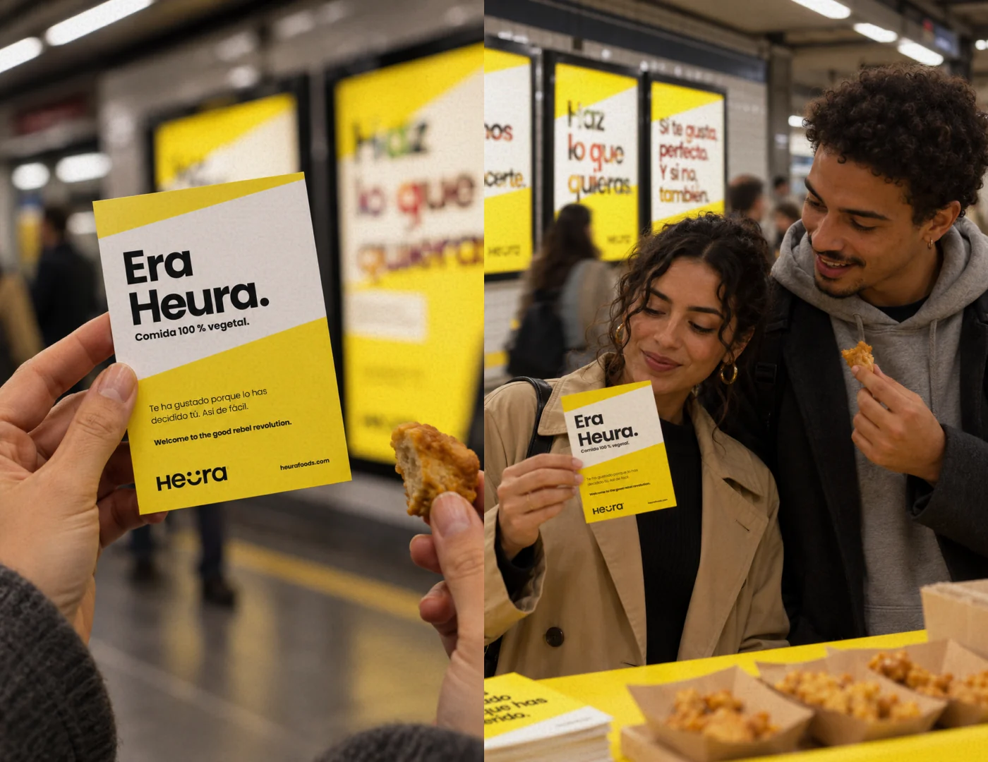 La tarjeta en la estación