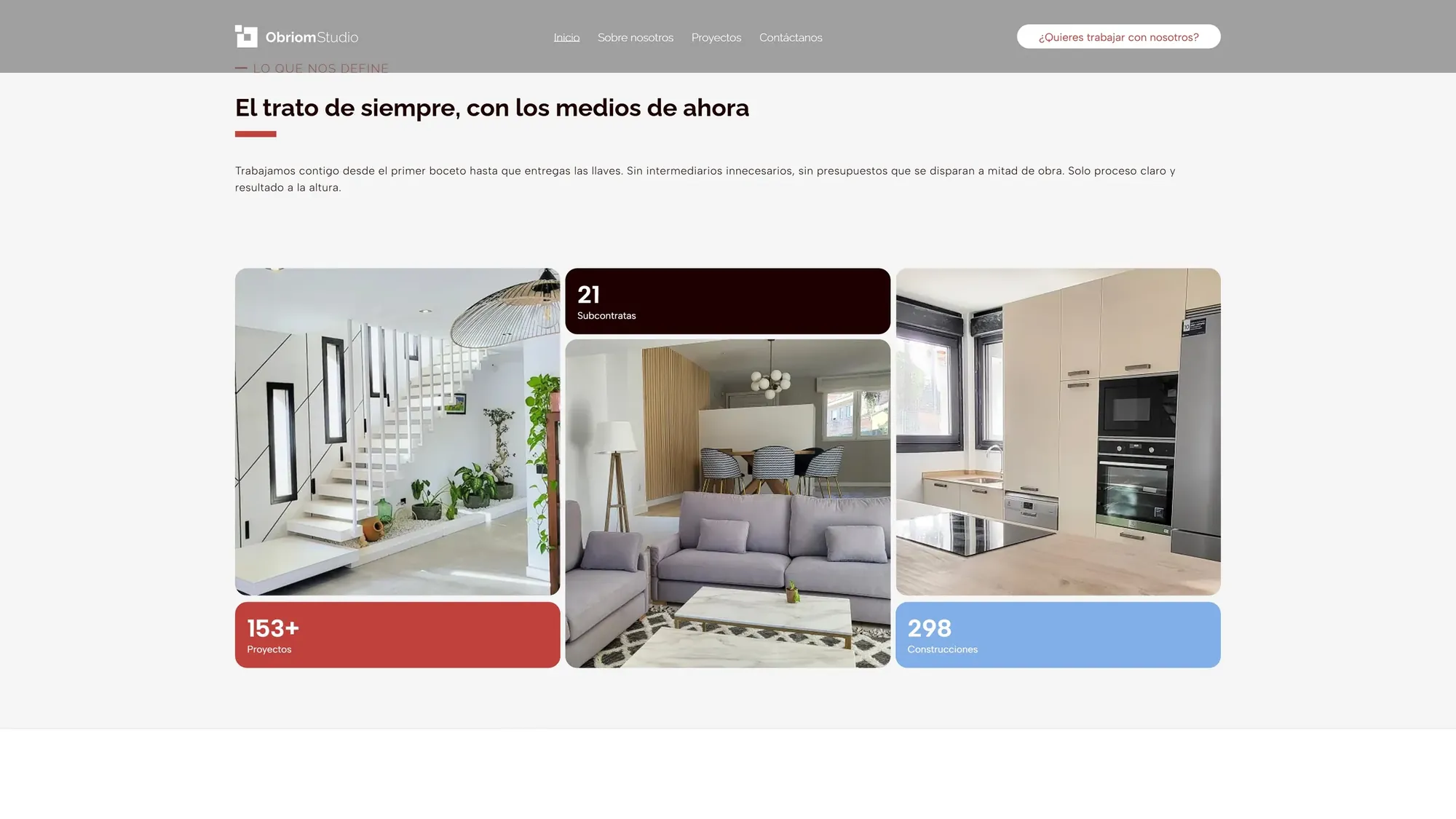 Home: proyectos y cifras