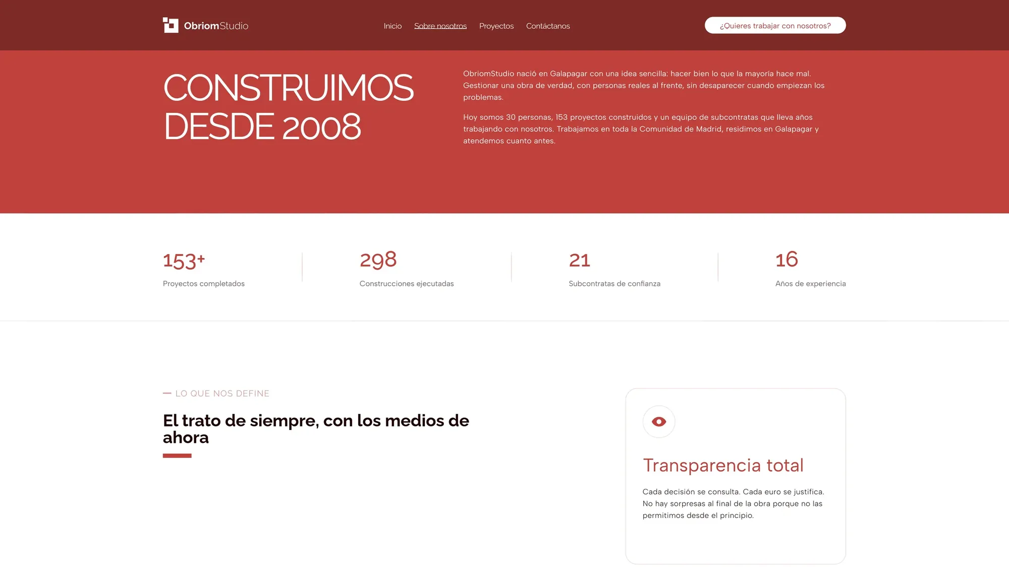 Nosotros: trayectoria y cifras